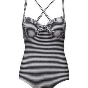 Seafolly Riviera Stripe Halter Maillot uimapuku