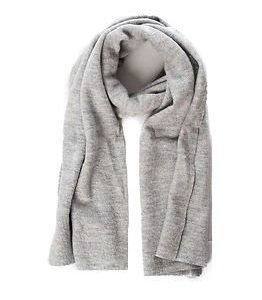 Selected Femme Darla Knit Scarf Light Grey Melange