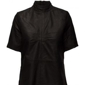 Selected Femme Sfjone Ss Leather Top lyhythihainen pusero