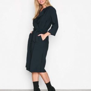 Selected Femme Sfkaspe 3 / 4 Shirtdress Rt Pitkähihainen Mekko Tummansininen