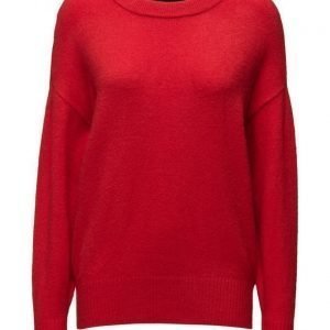 Selected Femme Sfkvina Ls Knit Wide O-Neck Ex neulepusero