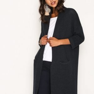 Selected Femme Sflaua 3 / 4 Knit Loose Cardigan Neuletakki Tummansininen