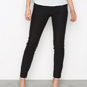 Selected Femme Sfmuse Cropped Mw Pant Noos Housut Musta