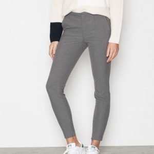 Selected Femme Sfmuse Cropped Mw Pant Noos Mgm Housut Harmaa