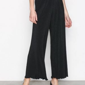 Selected Femme Sfplisa Mw Cropped Pant Housut Musta