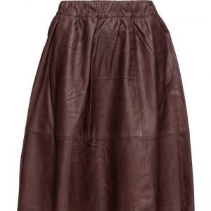 Selected Femme Sfsalta Mw Leather Skirt mekko