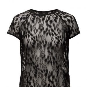 Selected Femme Sfselina Ss Lace Top lyhythihainen pusero