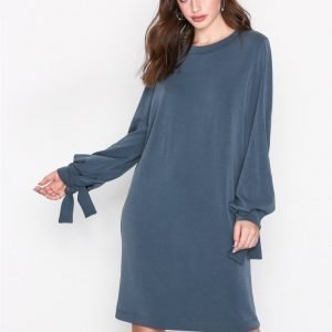 Selected Femme Sftea Ls Sweat Dress Loose Fit Mekko Tummansininen