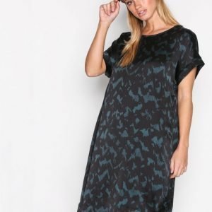 Selected Femme Sfzenia Ss Dress Loose Fit Mekko Tummansininen