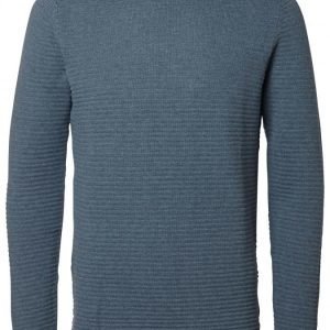 Selected Gary Crew Neck Puuvillaneule