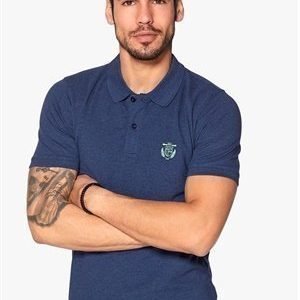 Selected Homme Aro Embroidery Polo Dark Blue