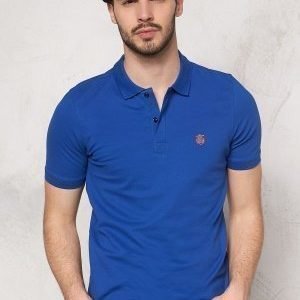 Selected Homme Aro SS Embroidery Polo Monaco blue