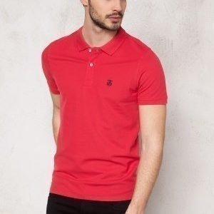 Selected Homme Aro SS Embroidery Polo Virtual Pink