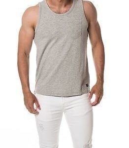 Selected Homme Caleb Tank Top Light Grey Melange