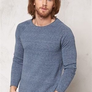 Selected Homme Clash Crew Neck Light Blue Denim