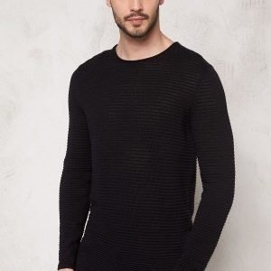 Selected Homme Gary Crew Neck Black