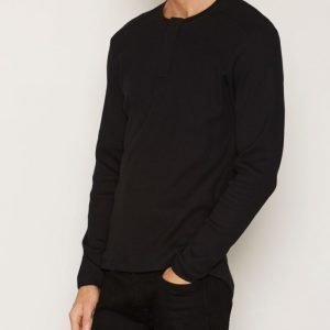 Selected Homme Jcogunnar Tee Ls Grandad Pusero Black