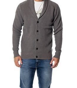 Selected Homme Mik Shawl Neck Cardigan Medium Grey Melange