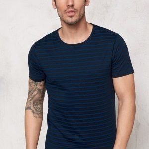 Selected Homme Moon SS O-Neck Tee Dark Sapphire