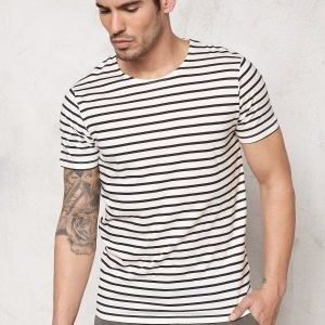 Selected Homme Moon SS O-Neck Tee Marshmallow