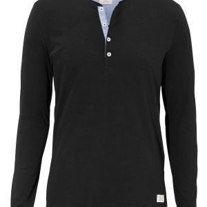Selected Homme Niklas LS Split Neck Black
