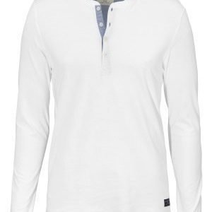 Selected Homme Niklas LS Split Neck Bright White