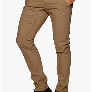 Selected Homme One Luca Chino Pant Dark Camel