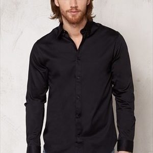 Selected Homme One Travistbelfast Shirt Black