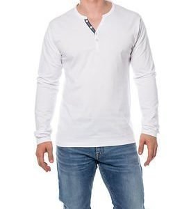 Selected Homme Pima Ask Joe Split White