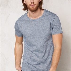 Selected Homme Pima Dave Deep ss Tee Limoges