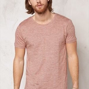 Selected Homme Pima Dave Deep ss Tee Tandori Spice