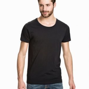 Selected Homme Pima New Dave Deep Noos T-paita Black