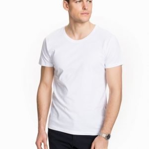Selected Homme Pima New Dave Deep Noos T-paita White