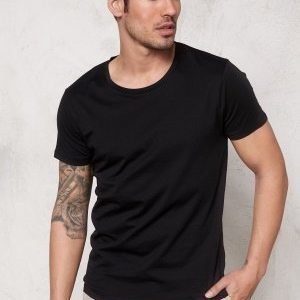 Selected Homme Pima New Dave ss T-shirt Black