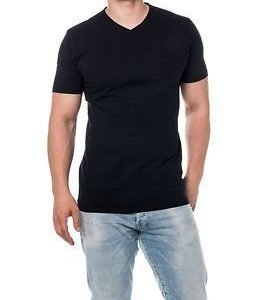 Selected Homme Pima V-neck Black