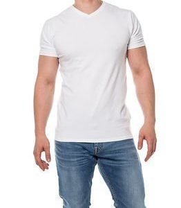 Selected Homme Pima V-neck White