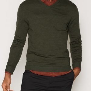 Selected Homme SHTower merino v-neck ID Pusero Dark Green