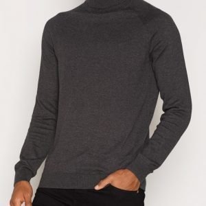 Selected Homme Shdadam Roll Neck Pusero Tummanharmaa