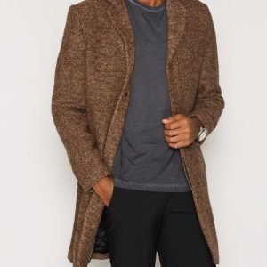 Selected Homme Shdbrook Boucle Coat Takki Vaaleanruskea