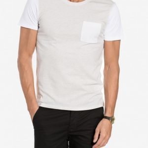 Selected Homme Shdcasper Ss O-Neck Tee T-paita Valkoinen