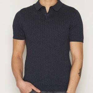 Selected Homme Shdcoy Knitted Polo Pikeepaita Sininen