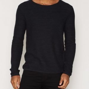 Selected Homme Shddane Crew Neck Pusero Tummansininen