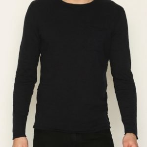 Selected Homme Shdhaiden Crew Neck Pusero Tummansininen