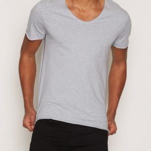 Selected Homme Shdmerce Melange Ss O-Neck Tee Noos T-paita Sininen