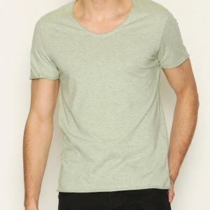 Selected Homme Shdmerce Melange Ss O-Neck Tee T-paita Vihreä