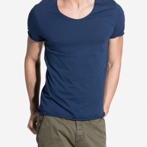 Selected Homme Shdmerce Ss O-Neck Noos T-paita Tummansininen