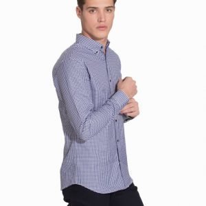 Selected Homme Shdone Oak Shirt Ls Noos T-paita Tummansininen