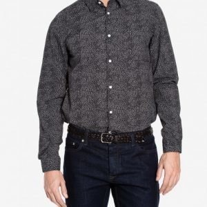 Selected Homme Shdonebenson Shirt Ls Kauluspaita Musta