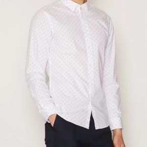 Selected Homme Shdonewick Shirt Ls Kauluspaita Valkoinen