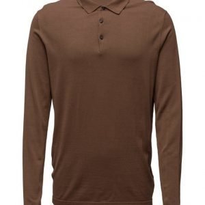 Selected Homme Shdparker Knitted Polo pitkähihainen pikeepaita